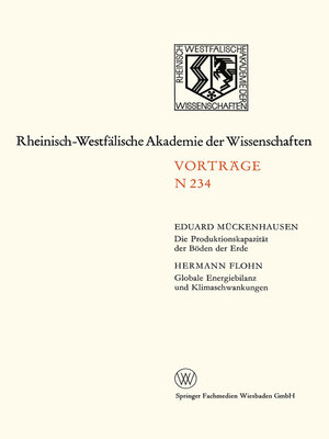 cover image of Die Produktionskapazität der Böden der Erde. Globale Energiebilanz und Klimaschwankungen